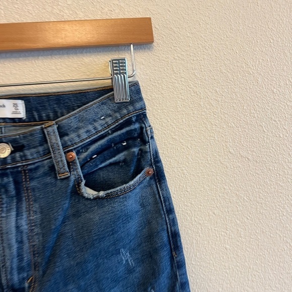 Abercrombie Distressed Medium Wash High Rise Skinny Jeans - Picture 8 of 13